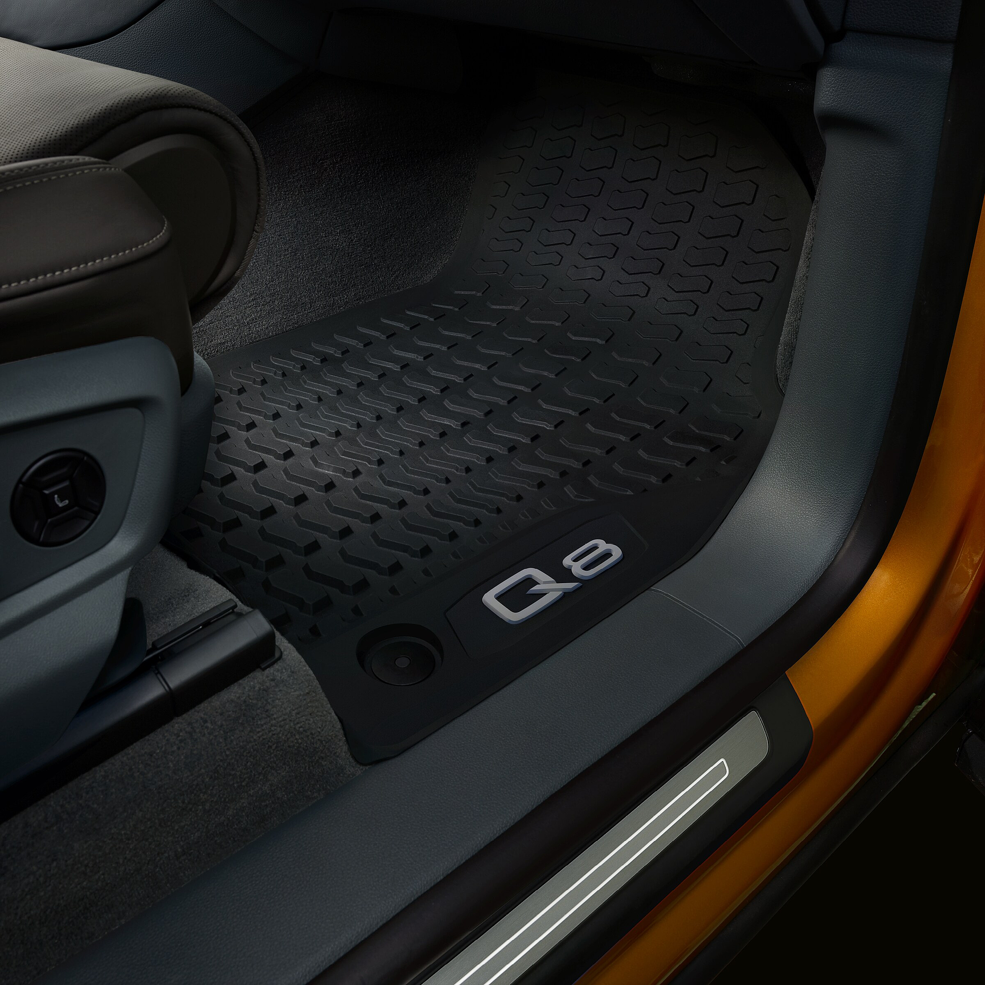 Ensemble: tapis de voiture en TPE + tapis de coffre pour Audi Q8