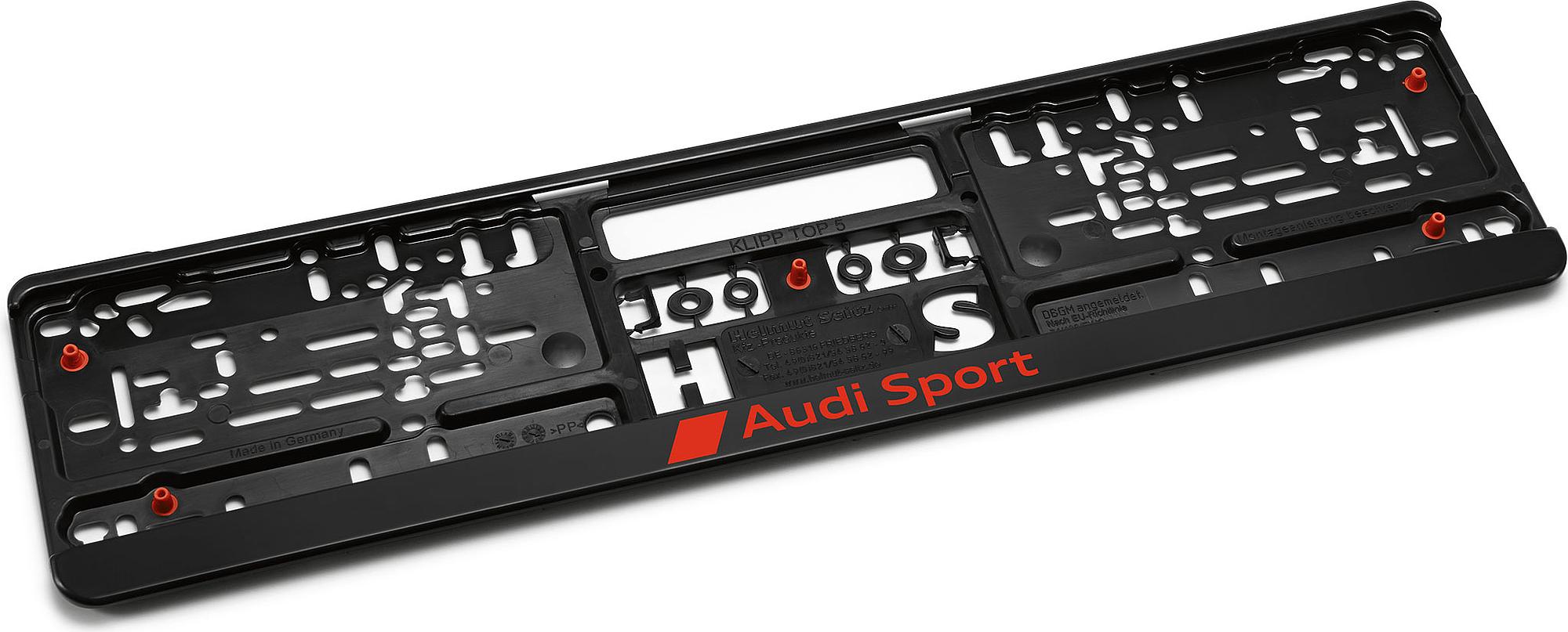 Audi - Support de plaque d'immatriculation Audi Sport, noir