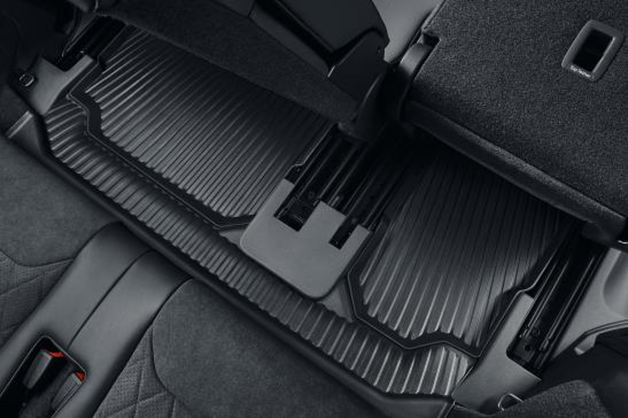 pour Kodiaq - tapis de sol en caoutchouc résistant pour le coffre arrière -  avec silhouette de voiture - RS/SPORTLINE