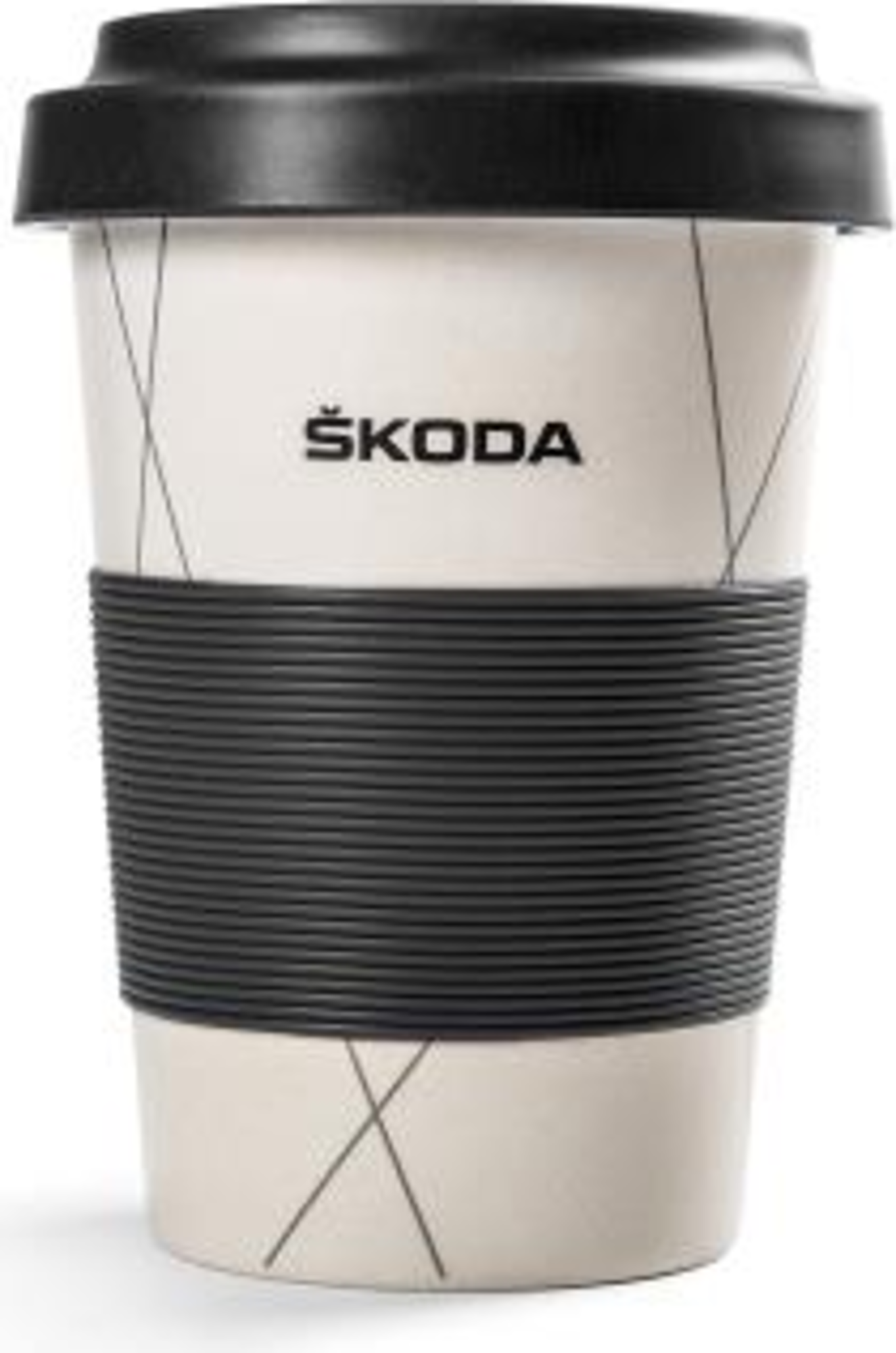 Skoda Original Tazza Da Caffè Barista MVF04-238 – 330 Ml Con Coperchio, Colore Sabbia E Coperchio Verde, Riutilizzabile E Lavabile In Lavastoviglie - 4